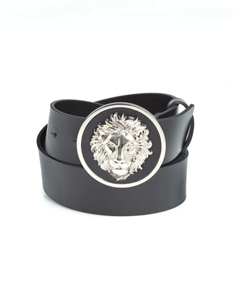 versus versace leather belt black